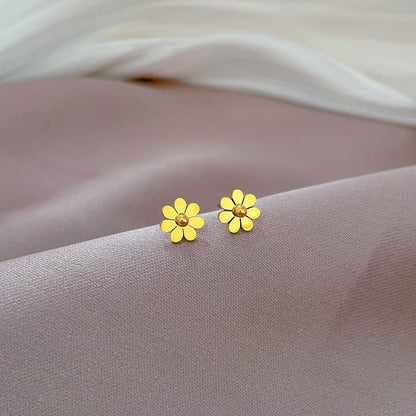Sunflora Gold-tone Earrings