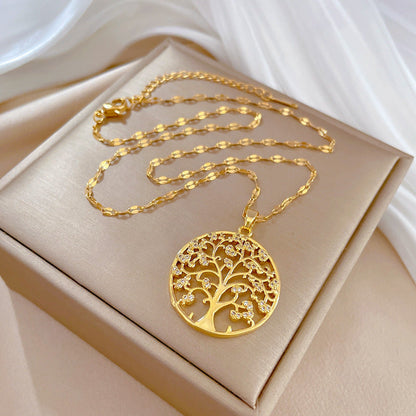 Lilia Gold-tone Tree of Life Necklace
