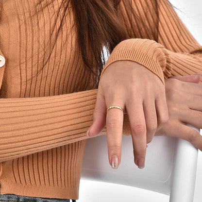 Orbit Echo Gold-tone Ring
