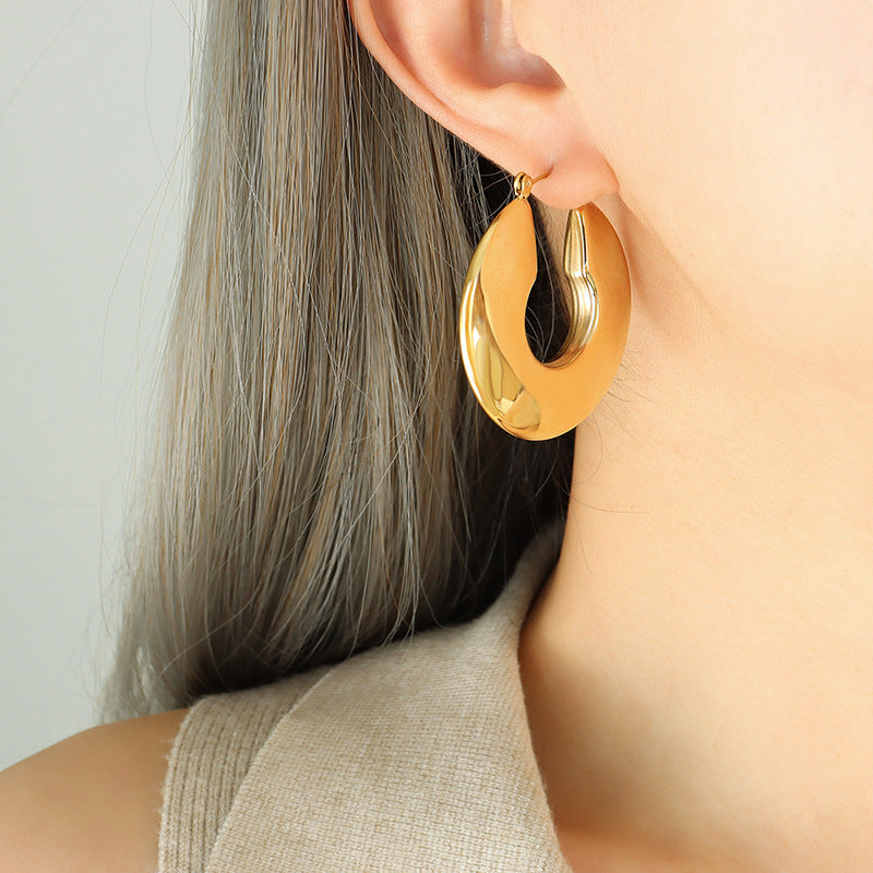 Sol Gold-tone Hoop Earrings