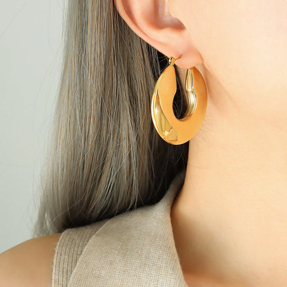 Sol Gold-tone Hoop Earrings