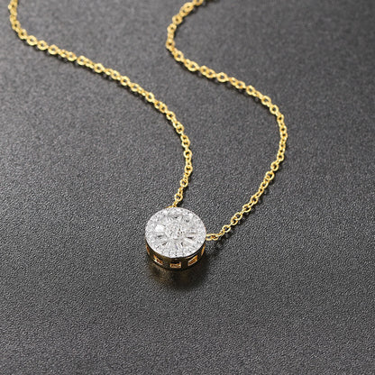 Anne-Marie Round Gold-tone Crystal Necklace