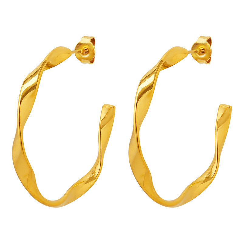 Iris Gold-tone Earrings