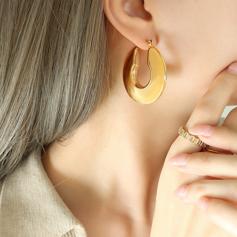 Sol Gold-tone Hoop Earrings