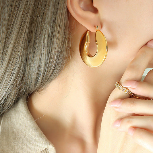 Sol Gold-tone Hoop Earrings