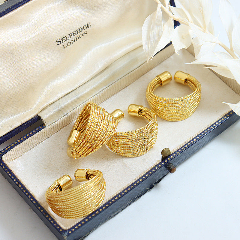 Vera Open Gold-tone Ring