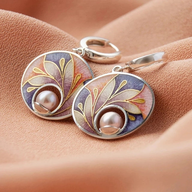 Vintage Acrylic Bead Earrings