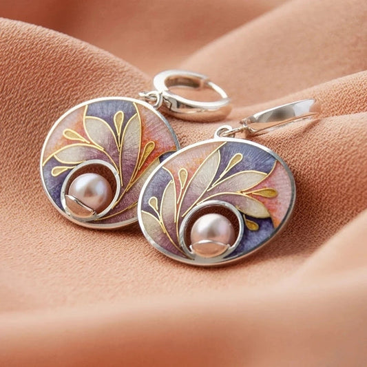 Vintage Acrylic Bead Earrings
