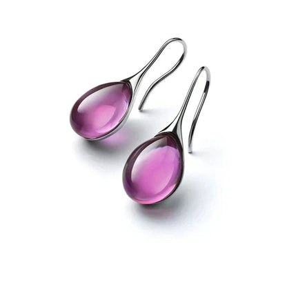 Gold-tone and Silver-Tone Drop Crystal Earrings