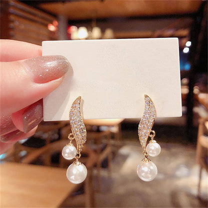 Gold-tone Bead Earrings