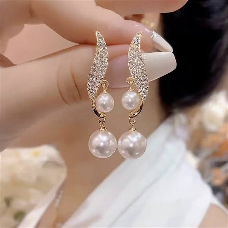 Gold-tone Bead Earrings