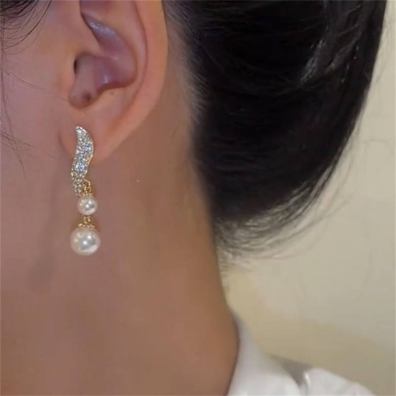 Gold-tone Bead Earrings