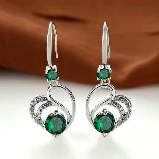 Seraphina Duval Earrings | White Gold-tone