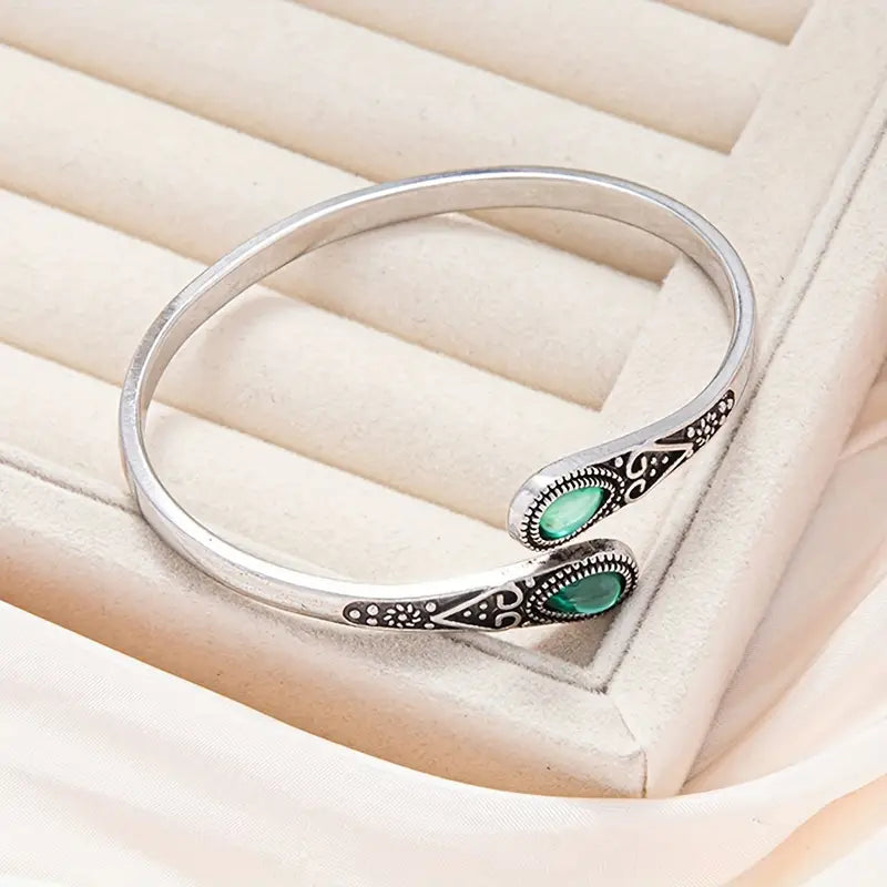 Esmeralda Devereux Bracelet | White Gold-tone