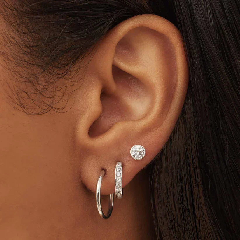 Noemie Sorel Earrings | White Gold-tone