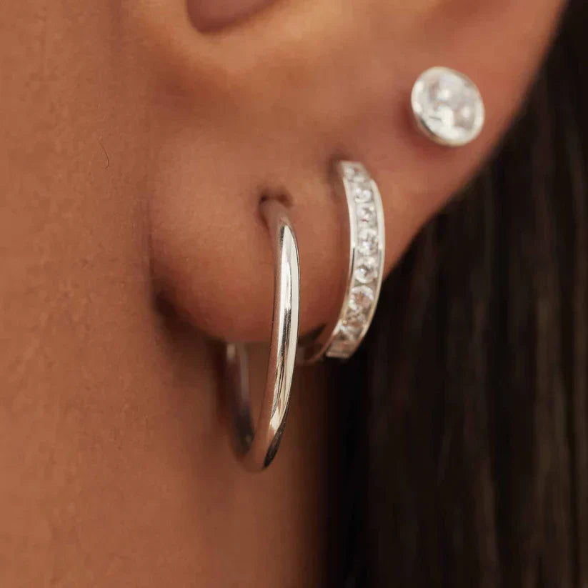 Noemie Sorel Earrings | White Gold-tone