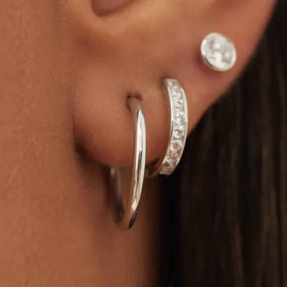 Noemie Sorel Earrings | White Gold-tone