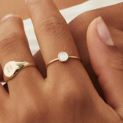 Alina Cirielle Ring | Gold-tone