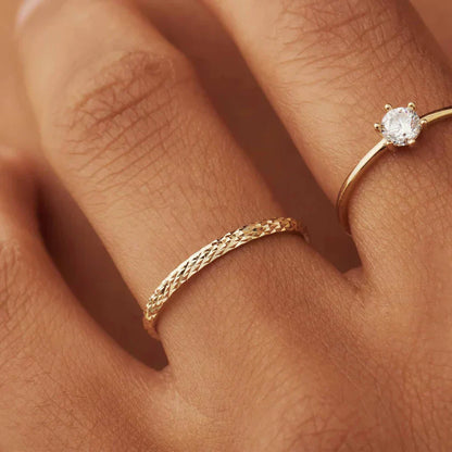 Ameline Trellis Ring | Gold-tone