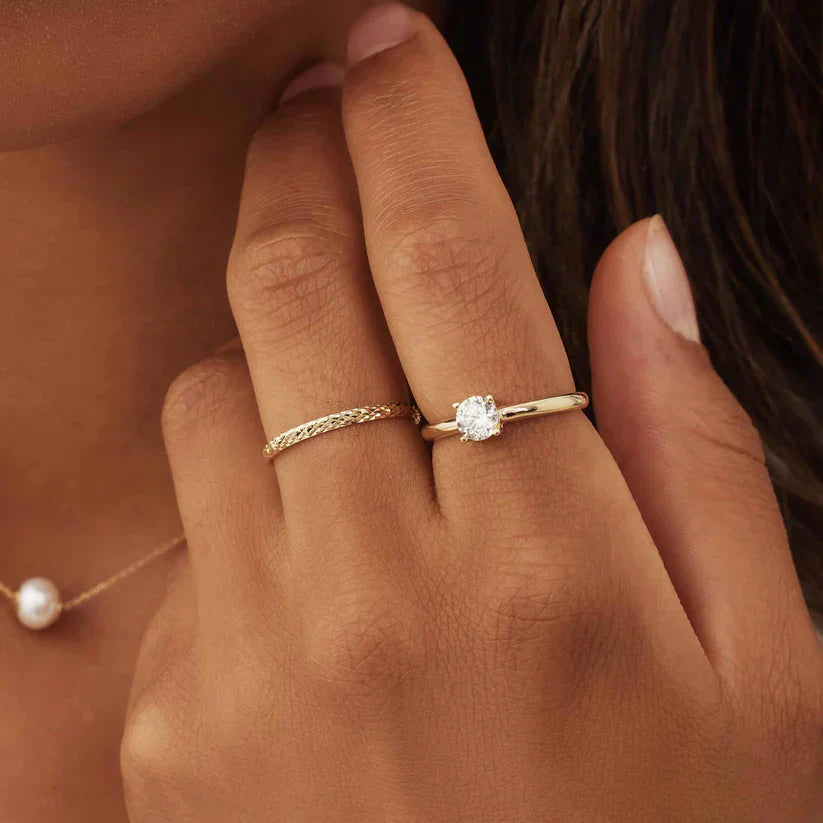 Ameline Trellis Ring | Gold-tone