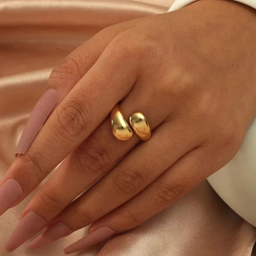 Gold-tone Cuff Ring