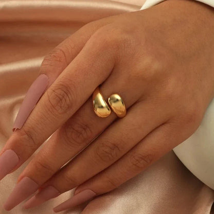 Gold-tone Cuff Ring