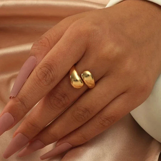 Gold-tone Cuff Ring