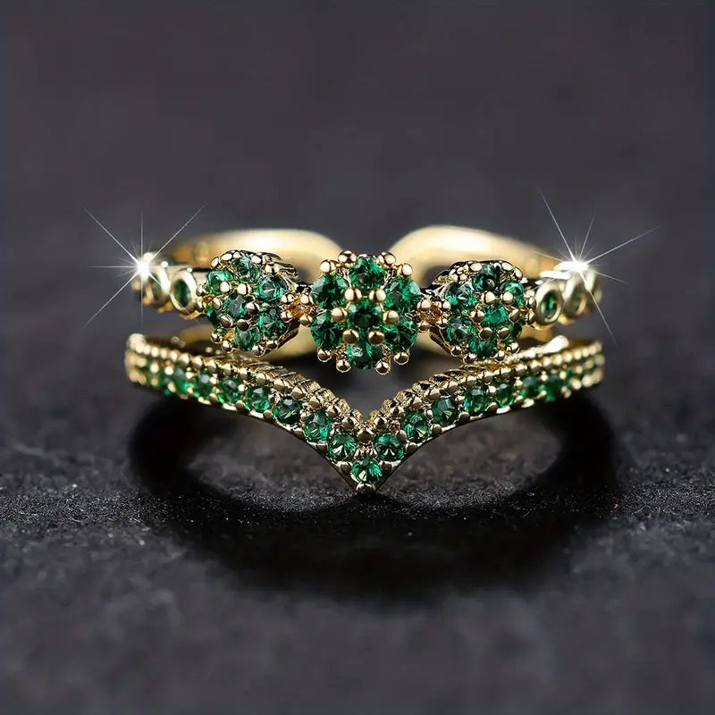 Nerisse Valgarde Ring | Gold-tone