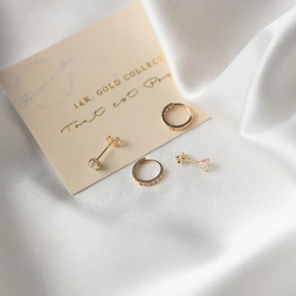 Larmes de Lune Stone Earrings | Gold-tone