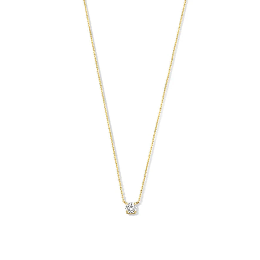 Sparkling Stone Necklace Cléa | Gold-tone