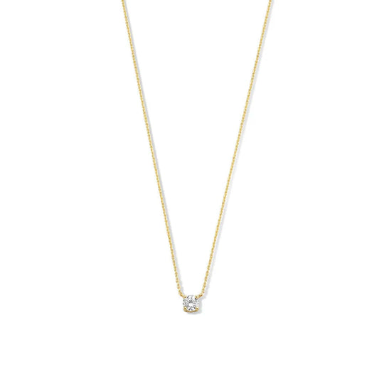 Sparkling Stone Necklace Cléa | Gold-tone