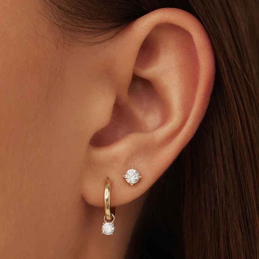 Larmes de Lune Stone Earrings | Gold-tone