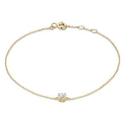 Cléa Sparkling Stone Bracelet | Gold-tone