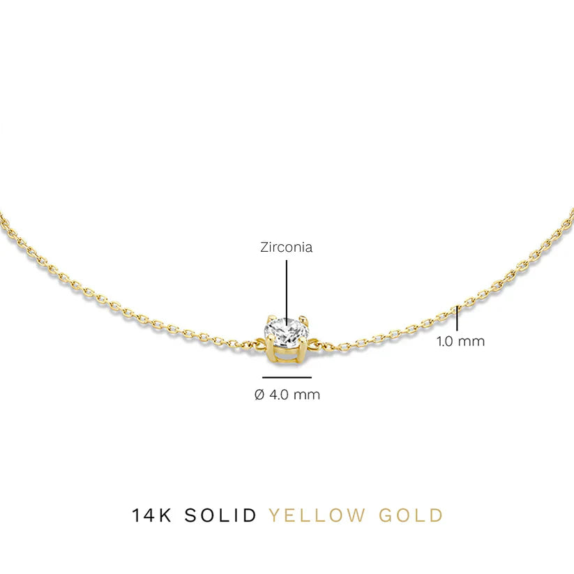 Cléa Sparkling Stone Bracelet | Gold-tone