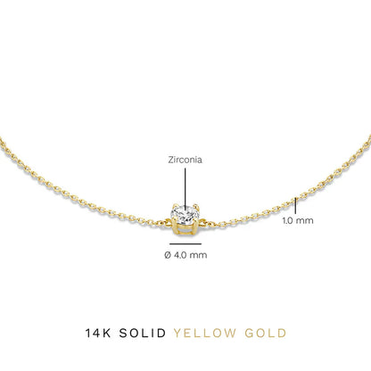 Cléa Sparkling Stone Bracelet | Gold-tone