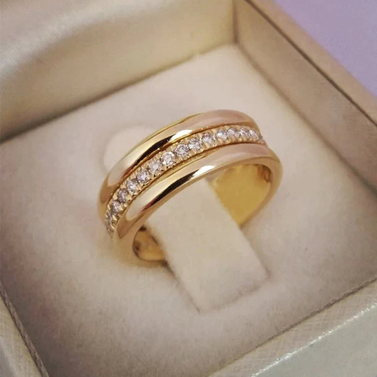 Patricia - Vintage double-set cubic zirconia ring
