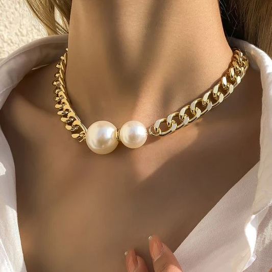 Elegant Double Bead Necklace