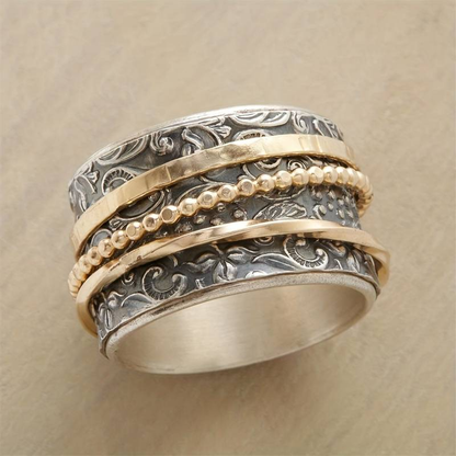Antique Gold-tone and Silver-Tone Vintage Ring