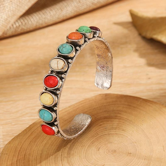 Vintage Silver color Multicolour Bracelet