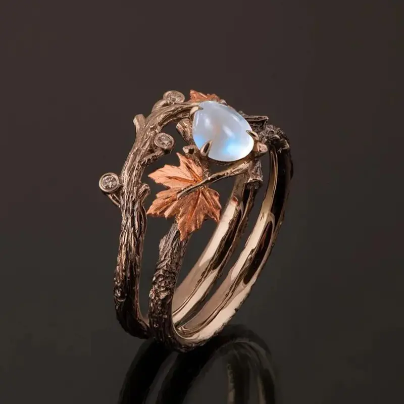 Nature Milky Stone Ring