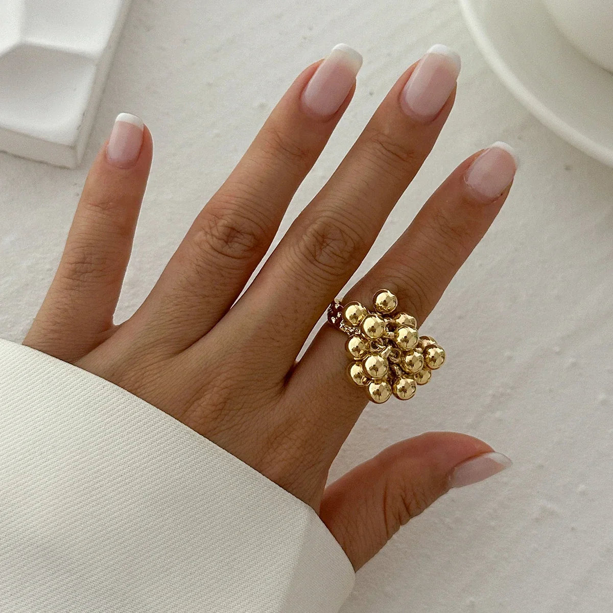 Bohemian Double-Set Bead Ring