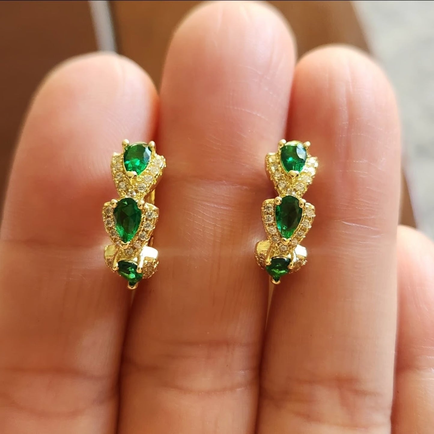 Sylvarra Jadelisse Earrings | Gold-tone