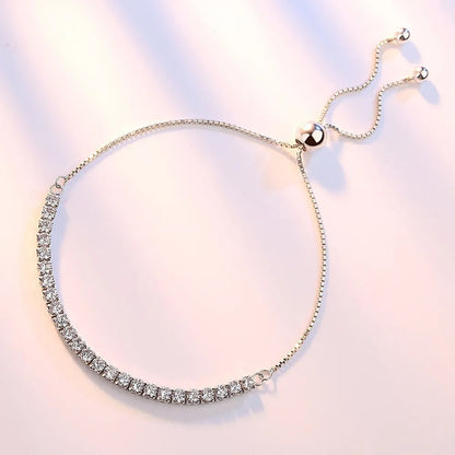 Beautiful Silver-tone Cubic Zirconia Bracelet