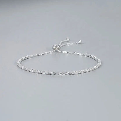 Beautiful Silver-tone Cubic Zirconia Bracelet