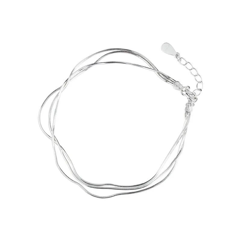 Fine and elegant Silver-tone bracelet