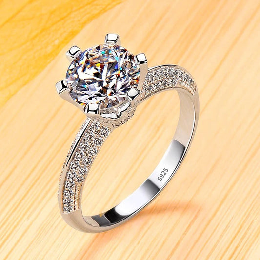 Adjustable Silver-tone Noble Cubic Zirconia Ring